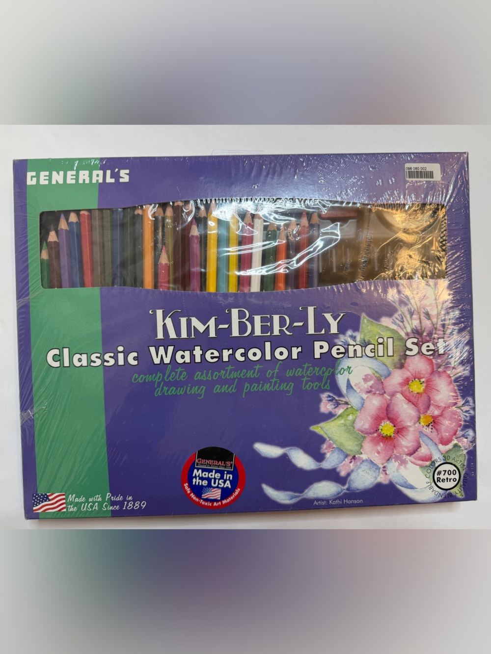General’s Kim-Ber-Ly Classic Watercolor Pencil Set #700 Retro - New - Picture 2 of 3